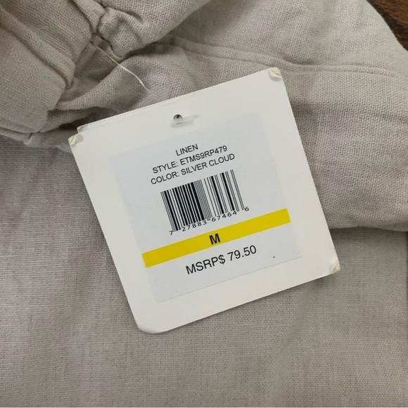 NWT Ellen Tracy Linen Drawstring Pants - Picture 4 of 7